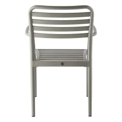 Silla con reposabrazos Messina, Taupe