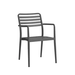 Silla con reposabrazos Messina, Anthracite