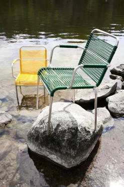 Silla con reposabrazos Mya Spaghetti, Dark green