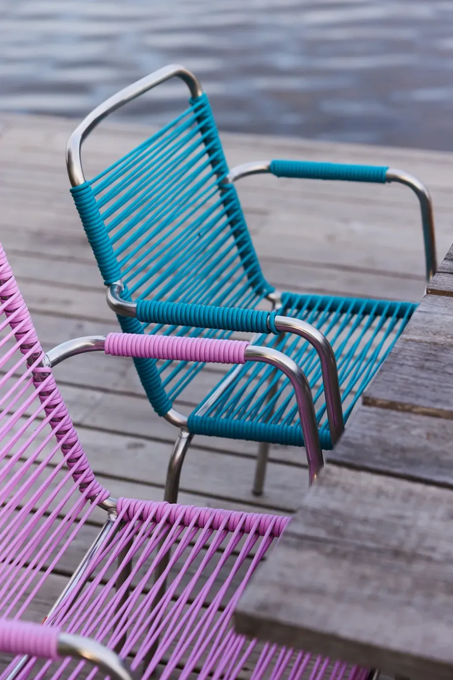 Silla con reposabrazos Mya Spaghetti, Pink