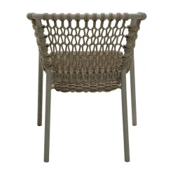 Silla con reposabrazos Ocean soft rope, Taupe