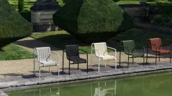 Silla con reposabrazos Palissade Cord Dining, Cream white