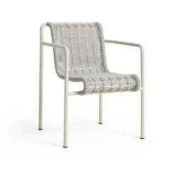 Silla con reposabrazos Palissade Cord Dining, Sky grey