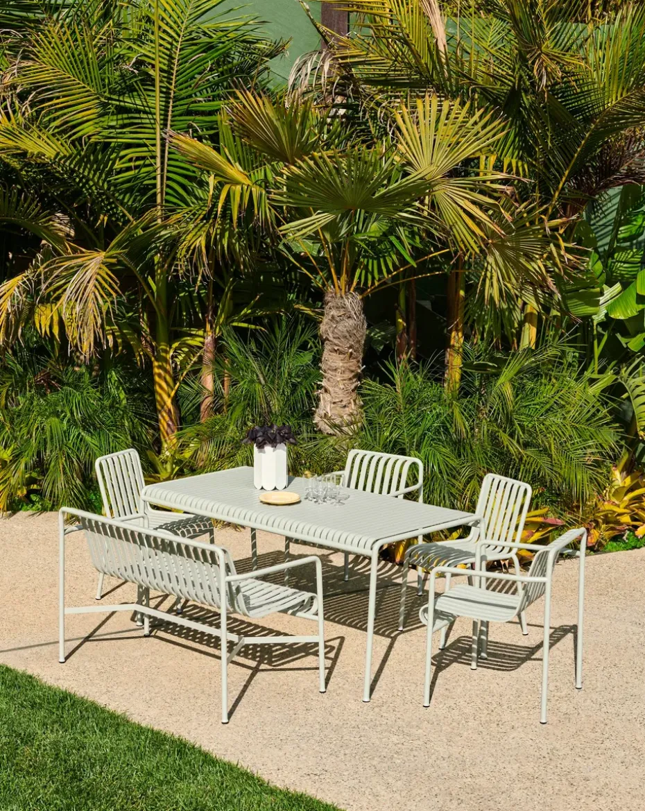 Silla con reposabrazos Palissade Dining, Sky grey