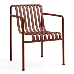 Silla con reposabrazos Palissade Dining, Iron red