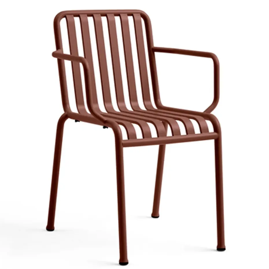 Silla con reposabrazos Palissade, Iron red