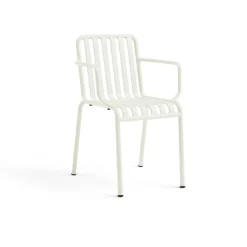 Silla con reposabrazos Palissade, Cream white