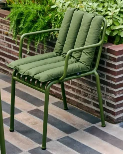 Silla con reposabrazos Palissade, Olive