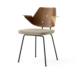Silla con reposabrazos RFH RD7, Walnut-beech-brown