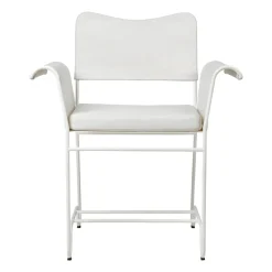 Silla con reposabrazos Tropique, White semi matt-Leslie 06