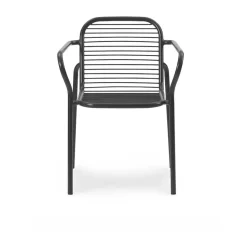 Silla con reposabrazos Vig, Black