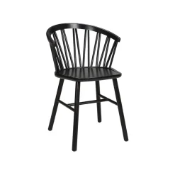 Silla con reposabrazos ZigZag, Fresno negro