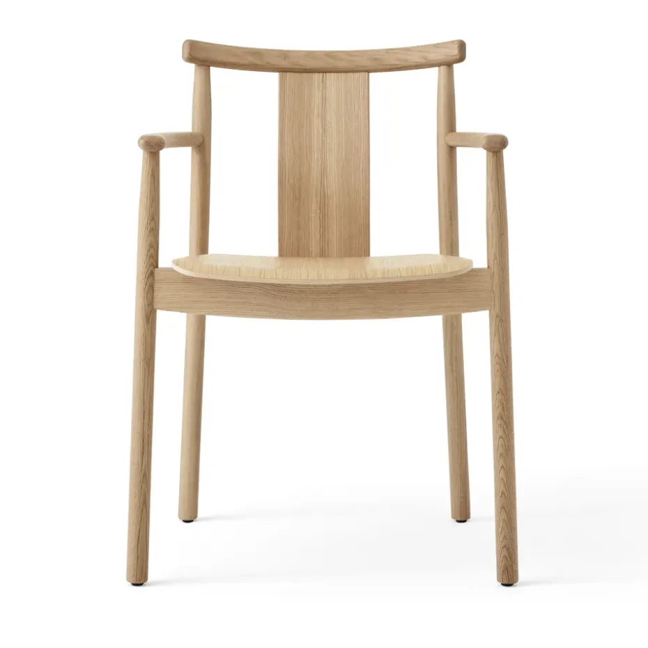 Silla con reposbrazo Merkur, Natural oak