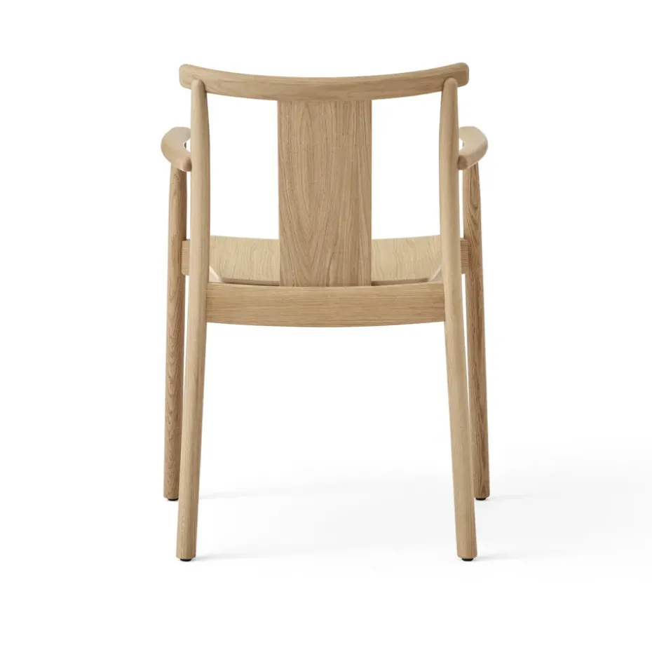 Silla con reposbrazo Merkur, Natural oak