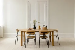 Silla Curious, Oak-black legs