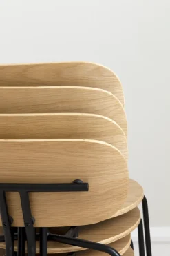 Silla Curious, Oak-black legs