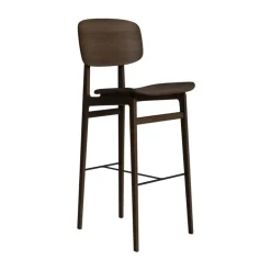 Silla de bar NY11, Roble ahumado oscuro, 75 cm