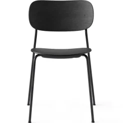 Silla de comedor con patas negras Co , roble negro