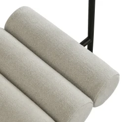 Silla de comedor Hiro, Black frame-Sand