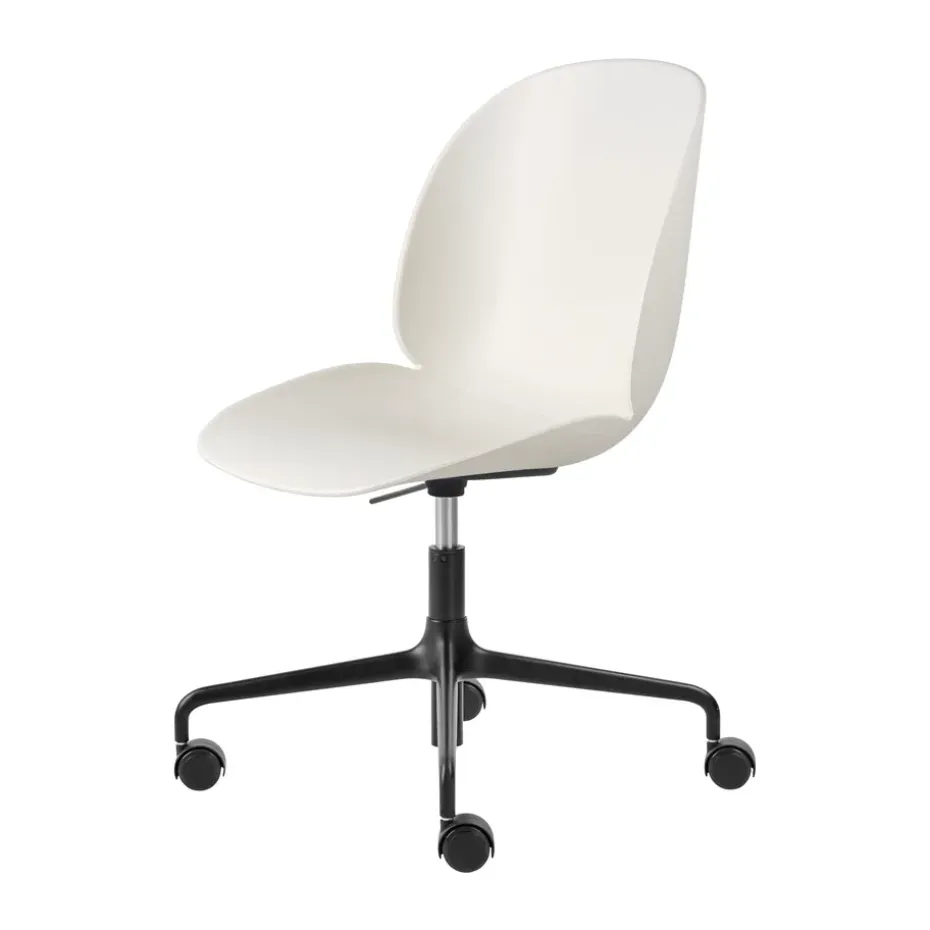 Silla de oficina Beetle Meeting Chair, Alabaster white-black