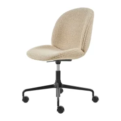 Silla de oficina Beetle Meeting Chair completamente tapizada, Karakorum dedar 003-patas negras