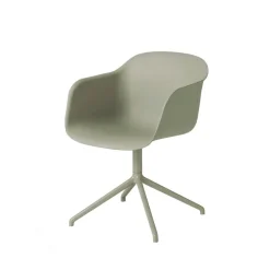 Silla de oficina Fiber armchair swivel base with return, Dusty green, verde stativ