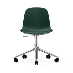 Silla de oficina Form chair swivel 5W, Verde, aluminio, ruedas