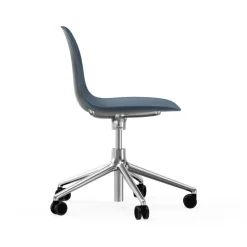 Silla de oficina Form chair swivel 5W, Azul, ruedas de aluminio