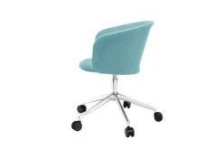 Silla de oficina Kendo Swivel con 5 ruedas, Icicle-polished aluminium