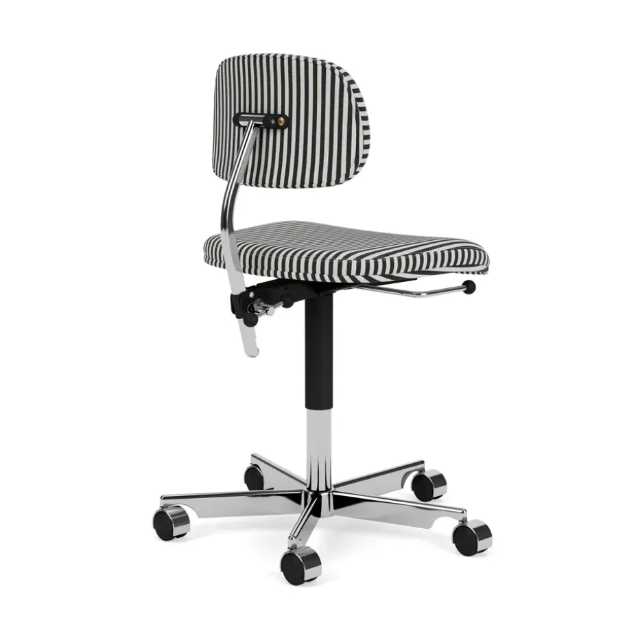 Silla de oficina Kevi 2534U, Stripe-aluminium