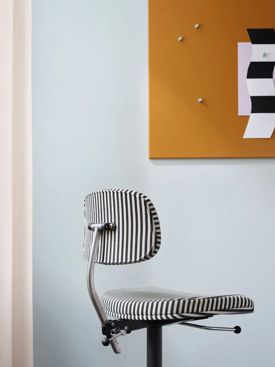 Silla de oficina Kevi 2534U, Stripe-aluminium