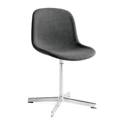 Silla de oficina Neu 10 Upholstery, remix 163 grey, base giratoria de aluminio
