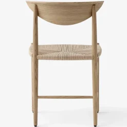 Silla Drawn HM3, Roble barnizado blanco