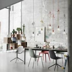 Silla Fiber side chair, dusty green