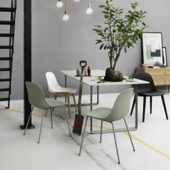 Silla Fiber side chair, dusty green