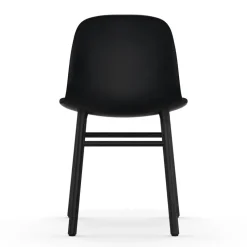 Silla Form patas negras, negro