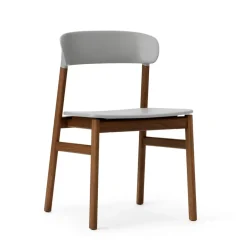 Silla Herit roble ahumado, Gris