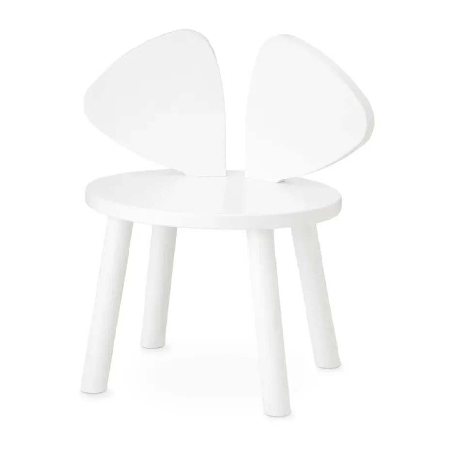 Silla infantil Mouse Chair, Blanco