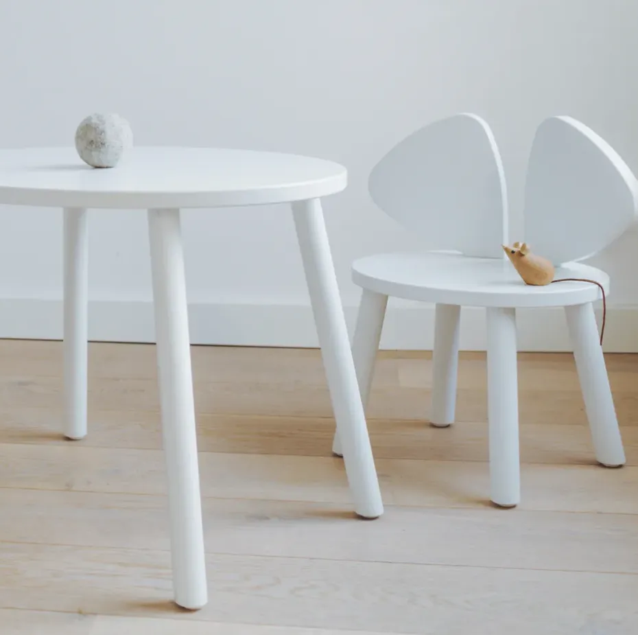 Silla infantil Mouse Chair, Blanco