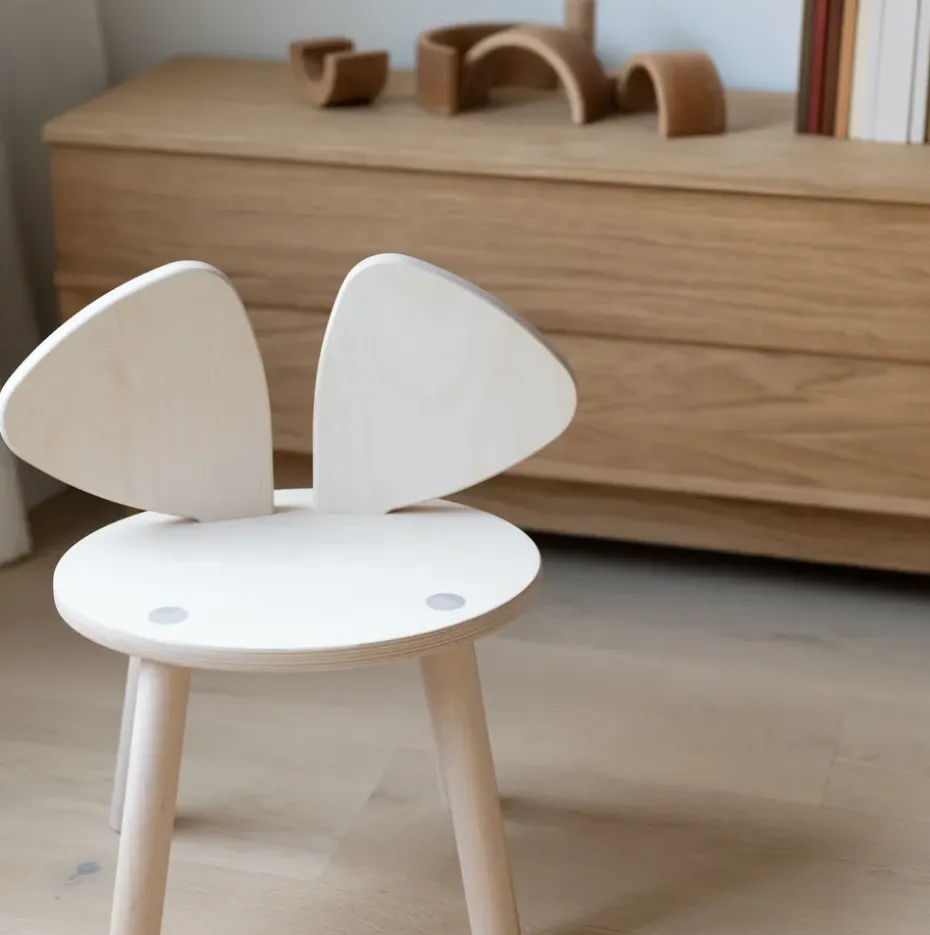 Silla infantil Mouse Chair, Abedul