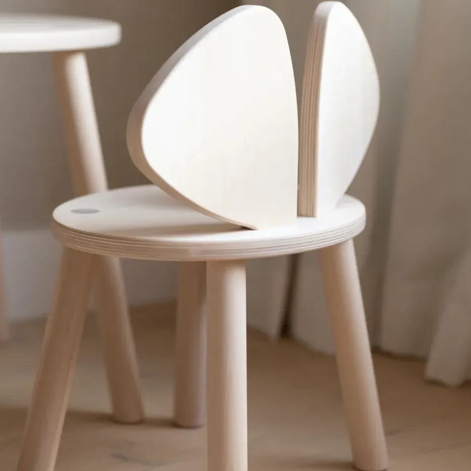 Silla infantil Mouse Chair, Abedul