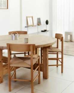 Silla J39, Barnizado Vintage -trenzado natural