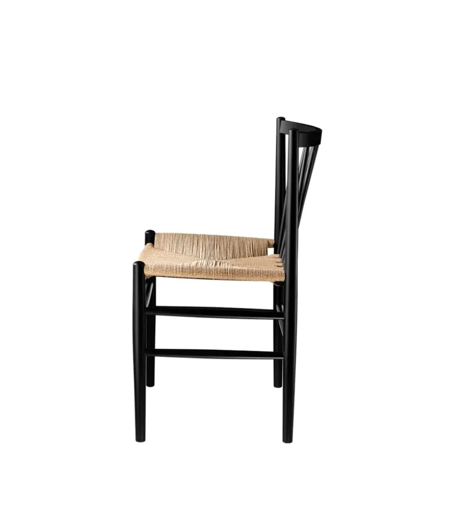 Silla J80, Beech black painted-nature