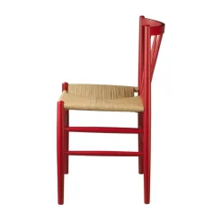 Silla J80, Beech-paper cord rojo rubí