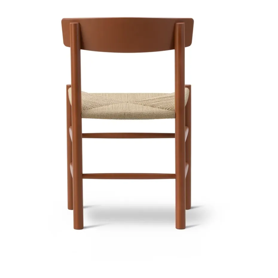 Silla J39, Herritage red-trenzado natural