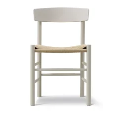 Silla J39, Pebble grey-trenzado natural