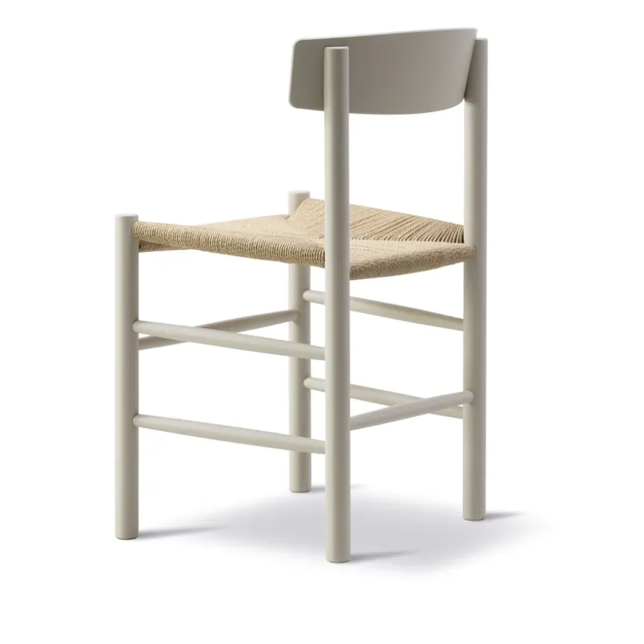 Silla J39, Pebble grey-trenzado natural