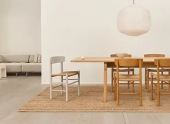 Silla J39, Pebble grey-trenzado natural