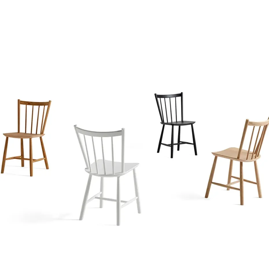 Silla J41, Water-based lacquered oak