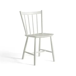 Silla J41, White lacquered beech